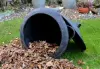 Product image 4 of the product “Bucket with 2 handle and cap (2 parts). Made from recycled tyres. Dia. 38cm Height 38cm. ”